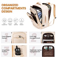 Lovevook Large Travel Backpack For Womencarry On Backpack Flight Approvedpersonal Item Backpack Travel Bag With 3 Packing Cube