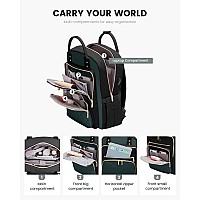 Lovevook Laptop Backpack Purse For Women 156 Laptop Bag For Travel With Usb Port Water Resistant Lightweight Daypacks For Co