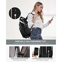 Lovevook Laptop Backpack Purse For Women 156 Laptop Bag For Travel With Usb Port Water Resistant Lightweight Daypacks For Co