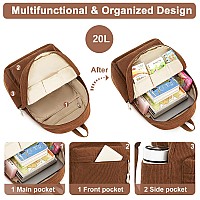 School Backpack For Teens Large Corduroy Bookbag Lightweight 17 Inch Laptop Bag For Girls Boys Casual High School College