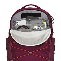 The North Face Womens Borealis Commuter Laptop Backpack Boysenberry Light Heatherfiery Red One Size