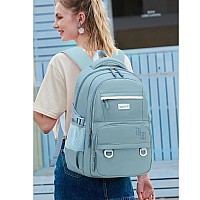 Camtop Laptop Backpack 156 Inch College Middle School Bookbag Travel Backpacks Casual Daypacks 17 Inch Blue