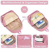 School Backpack For Teens Large Corduroy Bookbag Lightweight 17 Inch Laptop Bag For Girls Boys Casual High School College