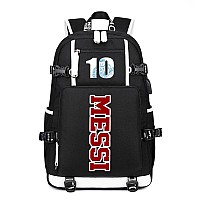 Soccer Superstar Messi 10 Multifunctional Laptop Backpack Teenage Travel Backpack Fans Schoolbag A1