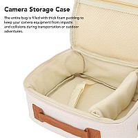 Camera Bag Large Capacity Camera Storage Bag With Adjustable Shoulder Strap Thickened Padding Handle Zipper Camera Case For Cp