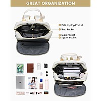 Lovevook Laptop Backpack Purse For Women Travel Antitheft Work Bags With Lock Business Computer Bag College Backpack For Men