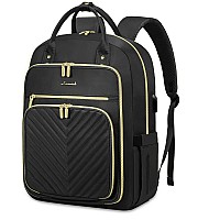 Lovevook Laptop Backpack For Women Water Resistant Travel Work Backpacks Purse Stylish Business Teacher Nurse Computer Bag With