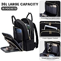 Lovevook Laptop Backpack For Women Water Resistant Travel Work Backpacks Purse Stylish Business Teacher Nurse Computer Bag With