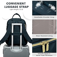 Lovevook Laptop Backpack For Women Water Resistant Travel Work Backpacks Purse Stylish Business Teacher Nurse Computer Bag With