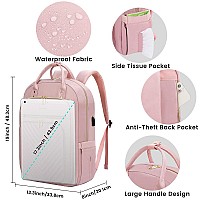 Lovevook Laptop Backpack For Women Water Resistant Travel Work Backpacks Purse Stylish Business Teacher Nurse Computer Bag With