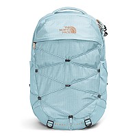 The North Face Womens Borealis Luxe Commuter Laptop Backpack Icecap Blueburnt Coral Metallic One Size