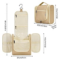 Hanging Toiletry Bag For Women Travel Makeup Bag Organizer Toiletries Bag For Cosmetics Essentials Accessories Large Brown