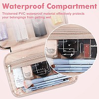 Wedama Toiletry Bag For Women Medium Cosmetic Travel Bag Hanging Toiletry Bag For Bathroom Thickened Pvc Waterproof Makeup Ba