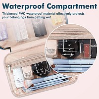 Wedama Toiletry Bag For Women Medium Cosmetic Travel Bag Hanging Toiletry Bag For Bathroom Thickened Pvc Waterproof Makeup Ba