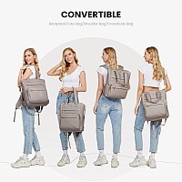 Lovevook Laptop Backpack For Women 17 Inchdiamond Quilted Convertible Backpack Tote Laptop Computer Work Bagcute Womens Travel