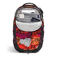 The North Face Womens Borealis Commuter Laptop Backpack Fiery Red Abstract Yosemite Printtnf Blackmr Pink One Size