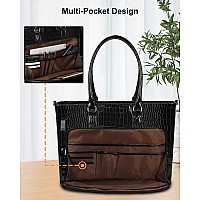 Laptop Tote Bag For Women 173 Inch Waterproof Leather Large Laptop Bag Business Office Work Briefcase Stylish Computer Bags Han