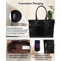 Laptop Tote Bag For Women 173 Inch Waterproof Leather Large Laptop Bag Business Office Work Briefcase Stylish Computer Bags Han