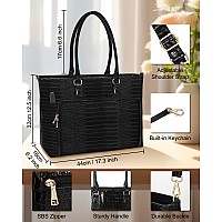 Laptop Tote Bag For Women 173 Inch Waterproof Leather Large Laptop Bag Business Office Work Briefcase Stylish Computer Bags Han