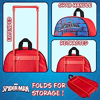 Marvel Suitcase Foldable Trolley Bag 39 X 27Cm 105 Litres 2 Wheels Extendable Handle Wheeled Bag