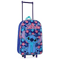 Disney Stitch Suitcase Foldable Trolley Bag 39 X 27Cm 105 Litres 2 Wheels Extendable Handle Wheeled Bag