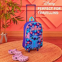 Disney Stitch Suitcase Foldable Trolley Bag 39 X 27Cm 105 Litres 2 Wheels Extendable Handle Wheeled Bag