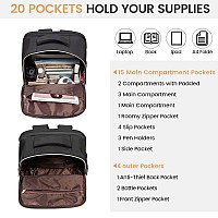 Lovevook Laptop Backpack For Women Business Travel Backpacks Purse Daily Computer Bag For Work Stylish Teacher Office Daypack