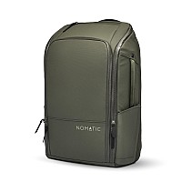 Nomatic Backpack 14L Water Resistant Anti Theft Backpack Laptop Bag Computer Backpack Expandable Olive Backpack