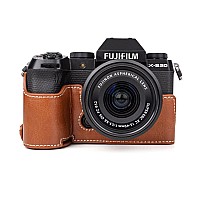 Muziri Kinokoo Case For Fujifilm Fuji Xs20Xs20 Camera Retro Style Pu Leather Fuji Xs20 Protective Case With Hand Grip And Ope