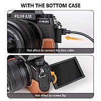 Muziri Kinokoo Case For Fujifilm Fuji Xs20Xs20 Camera Retro Style Pu Leather Fuji Xs20 Protective Case With Hand Grip And Ope