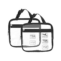 Relavel Tsa Approved Toiletry Bag Clear Makeup Bag Cosmetic Pouch Travel Bags For Toiletries Wih Zipper Waterproof Small Toilet