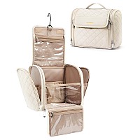 Bagsmart Toiletry Bag Travel Makeup Bag With Hanging Hook Cosmetic Bag Make Organizer Case Large Capacity Waterresistant Orga