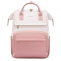 Lovevook Leather Backpack For Women156 Inch Leather Laptop Backpack Womenprofessional Work Backpack Nurse College Teacher Bag