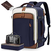 Lovevook Travel Backpack For Women 40L Carry On Backpack With 3 Packing Cubestsa Personal Item Travel Bag Airline Approved Wa