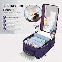 Lovevook Travel Backpack For Women 40L Carry On Backpack With 3 Packing Cubestsa Personal Item Travel Bag Airline Approved Wa