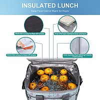 Iknoe Large Cooler Bag Collapsible 15L Insulated Bags Leakproof Lunch Cooler Tote With Multipockets For Adult Insulated Lunc