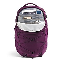 The North Face Womens Borealis Luxe Commuter Laptop Backpack Black Currant Purpleburnt Coral Metallic One Size