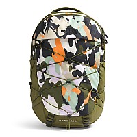 The North Face Womens Borealis Commuter Laptop Backpack Forest Olive Grounded Floral Printforest Olive One Size