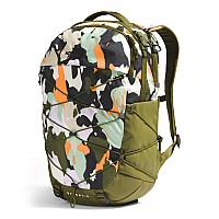 The North Face Womens Borealis Commuter Laptop Backpack Forest Olive Grounded Floral Printforest Olive One Size