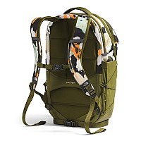 The North Face Womens Borealis Commuter Laptop Backpack Forest Olive Grounded Floral Printforest Olive One Size