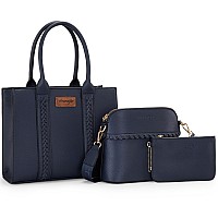 Wrangler 3Pcs Tote Bag For Women Crossbody Bag Set Purse Handbag With Strap Wg38321Ny