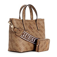 Guess Latona Mini Tote Latte Logo