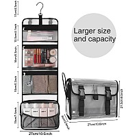 Relavel Travel Hanging Toiletry Bag For Men Women Travel Kit Shaving Bag Waterproof Large Makeup Bag Wash Bag Makeup Organizer C