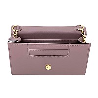 Steve Madden Blynn Crossbody Bag Mauve Wgold