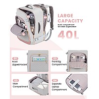 Lovevook Travel Backpack For Women40L Carry On Backpack Flight Approvedtsa Personal Item Travel Bag Fits 17 Inch Laptopbusine