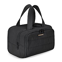 Bagsmart Travel Toiletry Bag Lightweight Large Wideopen Travel Bag For Women Puffy Cosmetic Makeup Bag Organizer With Handle