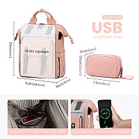 Lovevook Laptop Backpack For Women Teacher Nurse Bag Work Travel Computer Backpacks Pursewater Resistant Daypack With Usb Char