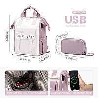 Lovevook Laptop Backpack For Women Teacher Nurse Bag Work Travel Computer Backpacks Pursewater Resistant Daypack With Usb Char