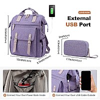 Lovevook Laptop Backpack For Women Teacher Nurse Bag Work Travel Computer Backpacks Pursewater Resistant Daypack With Usb Char