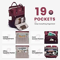 Lovevook Gradient Laptop Backpack For Women156 Inch Work Computer Bakcpack Purse Laptop Bag With Antitheft Pocketwaterproof